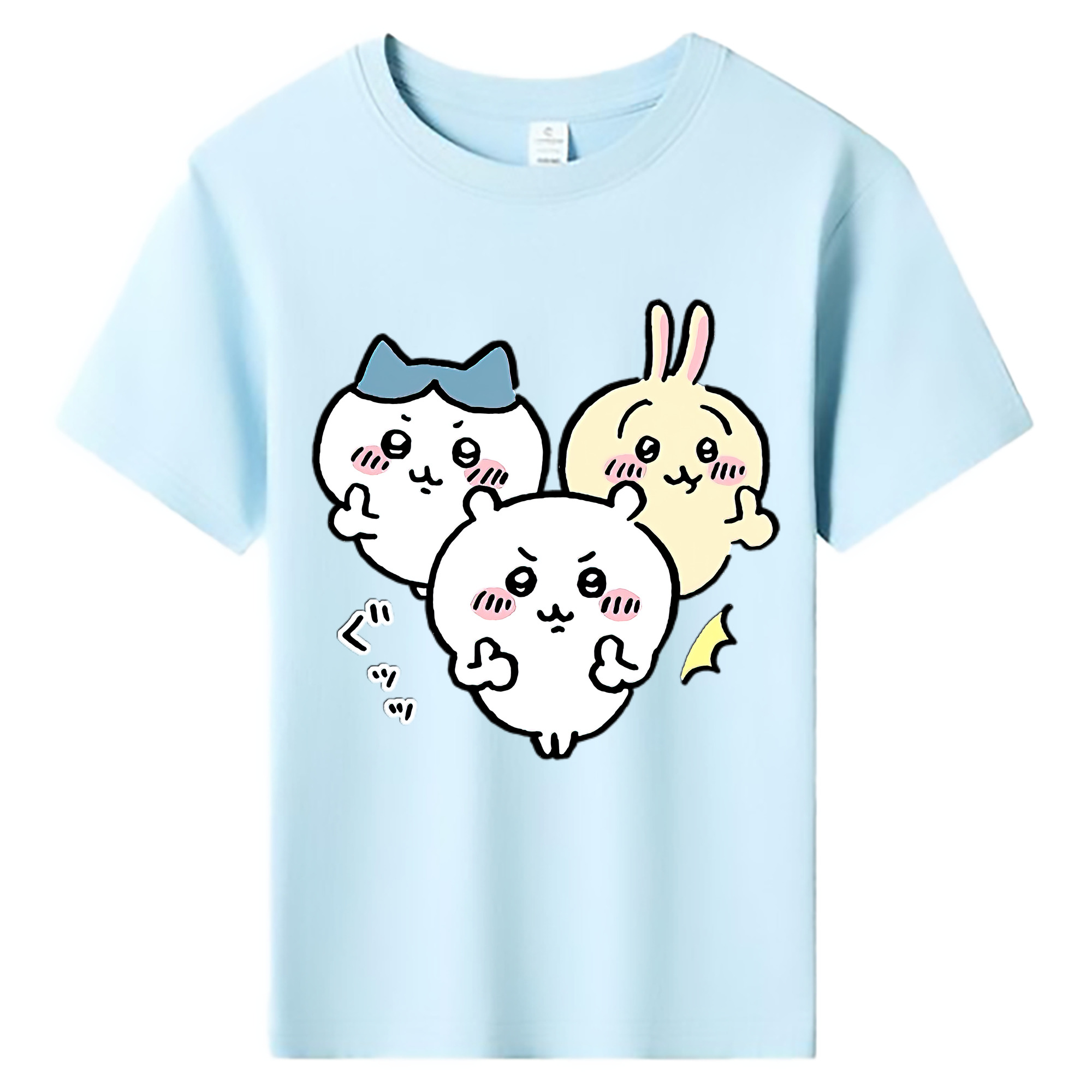 （画像用） ちいかわ うさぎ Chii-kawa usagi 綿100％キッズTシャツ（フロントプリント）